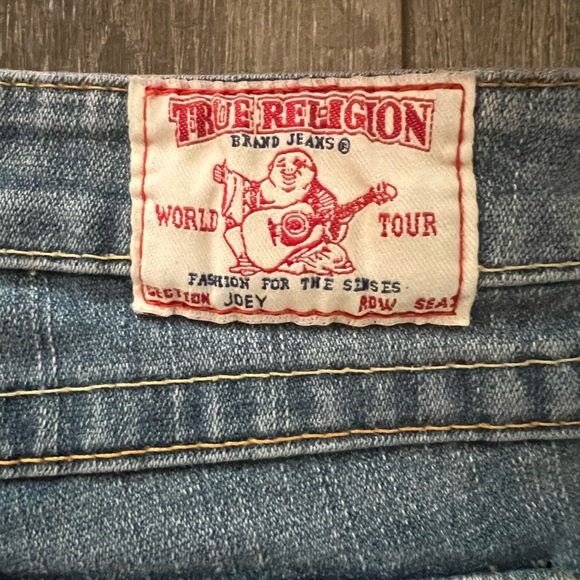 🚫SOLD🚫 Vintage True Religion Joey Low Cut Flare Jeans twisted seam - Picture 5 of 5
